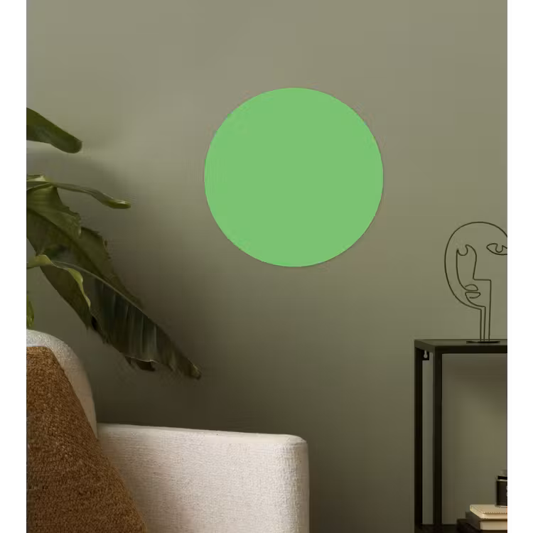 Meadow - Green - Groen Wandcirkel behangsticker klein 186 -sfeer2