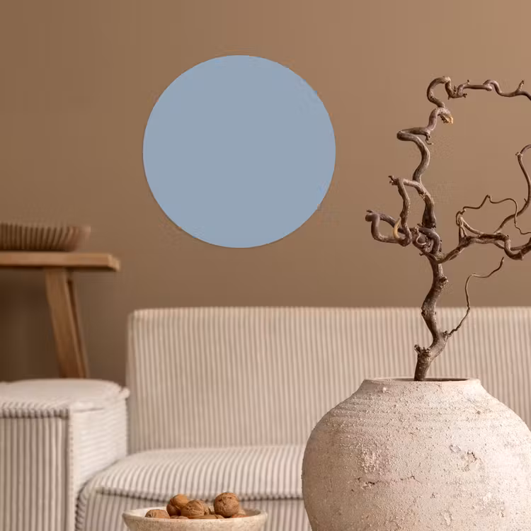 Mellow - Breeze - Blauw Wandcirkel behangsticker klein 186 -sfeer1