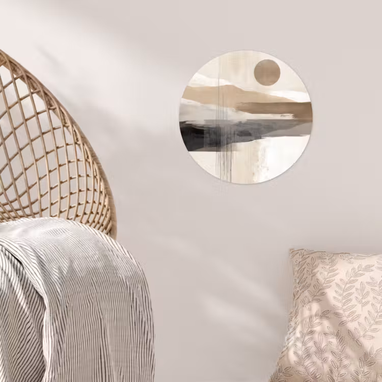 Minimalistisch - Landschap - Dimensie Wandcirkel behangsticker klein -sfeer4