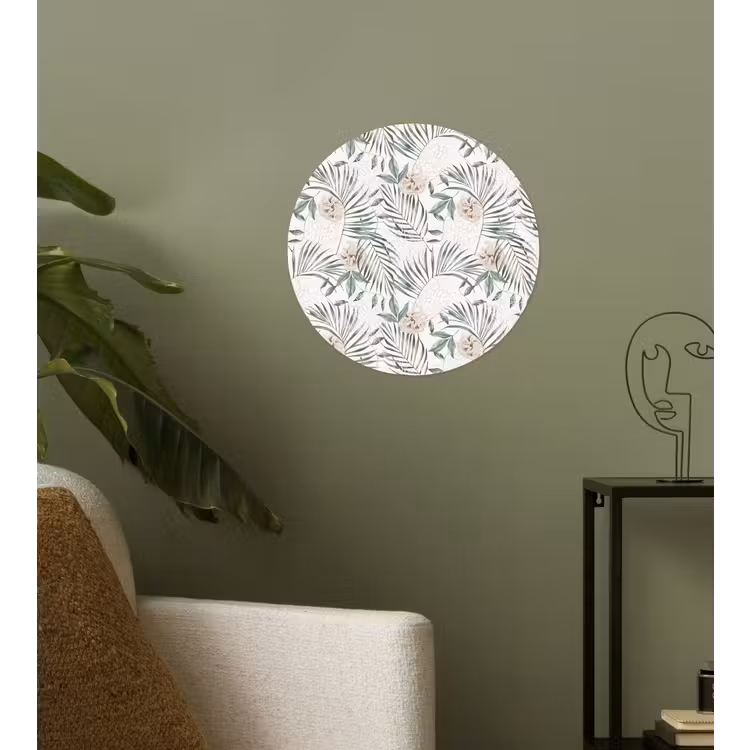 Monstera - Palmblad - Jungle - Tropisch Wandcirkel behangsticker klein -sfeer2