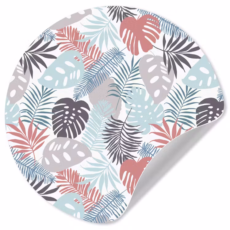 Monstera - Pastel - Bladeren - Tropical Wandcirkel behangsticker klein -3d