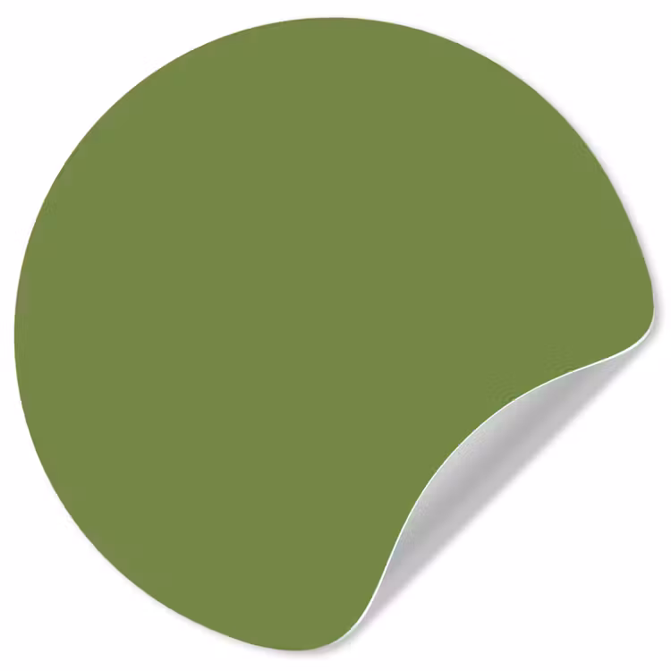 Moss - Green - Groen Wandcirkel behangsticker klein 186 -3d