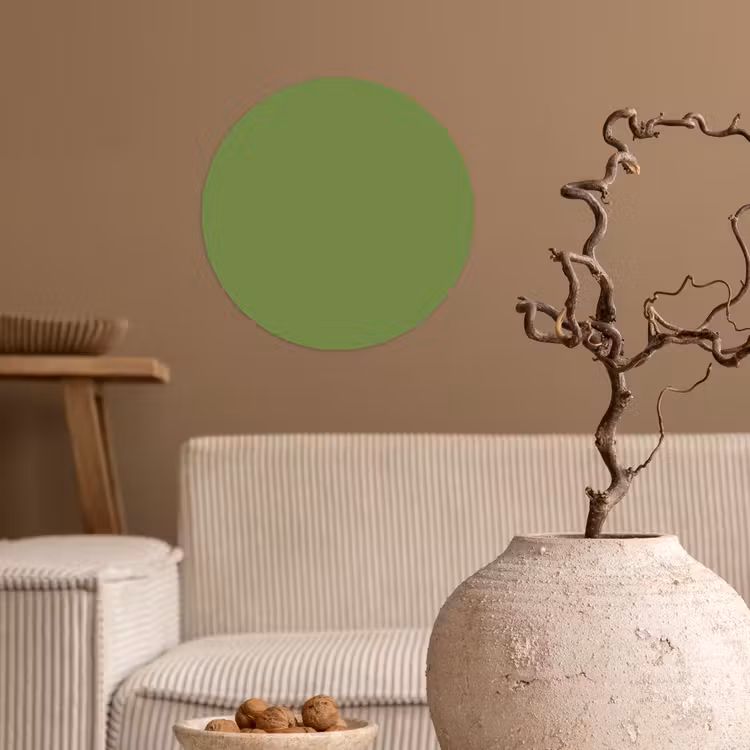 Moss - Green - Groen Wandcirkel behangsticker klein 186 -sfeer1