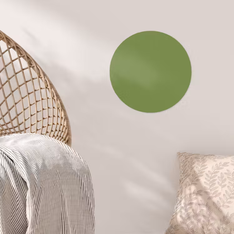Moss - Green - Groen Wandcirkel behangsticker klein 186 -sfeer4