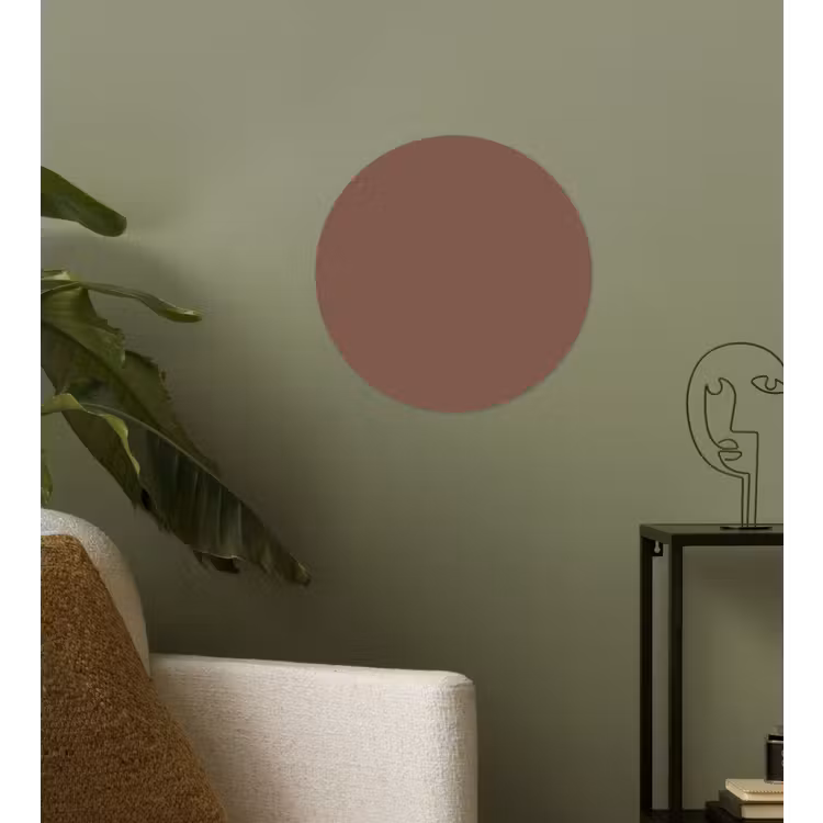 Muted - Chestnut - Bruin Wandcirkel behangsticker klein 186 -sfeer2