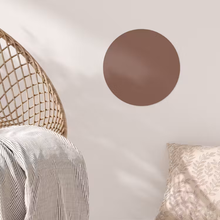 Muted - Chestnut - Bruin Wandcirkel behangsticker klein 186 -sfeer4