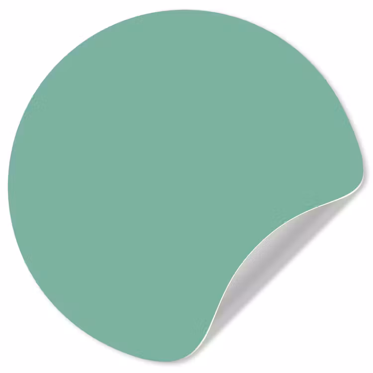 Ocean - Jade - Groen Wandcirkel behangsticker klein 186 -3d