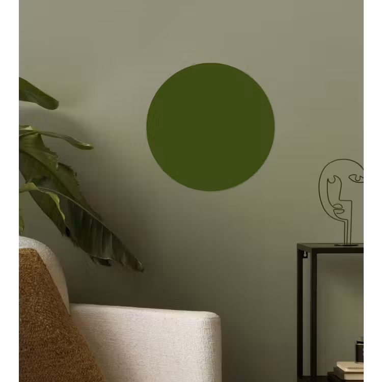 Olive - Drab - Groen Wandcirkel behangsticker klein 186 -sfeer2