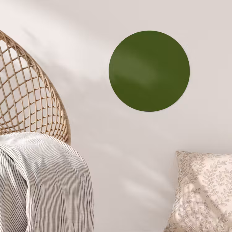 Olive - Drab - Groen Wandcirkel behangsticker klein 186 -sfeer4