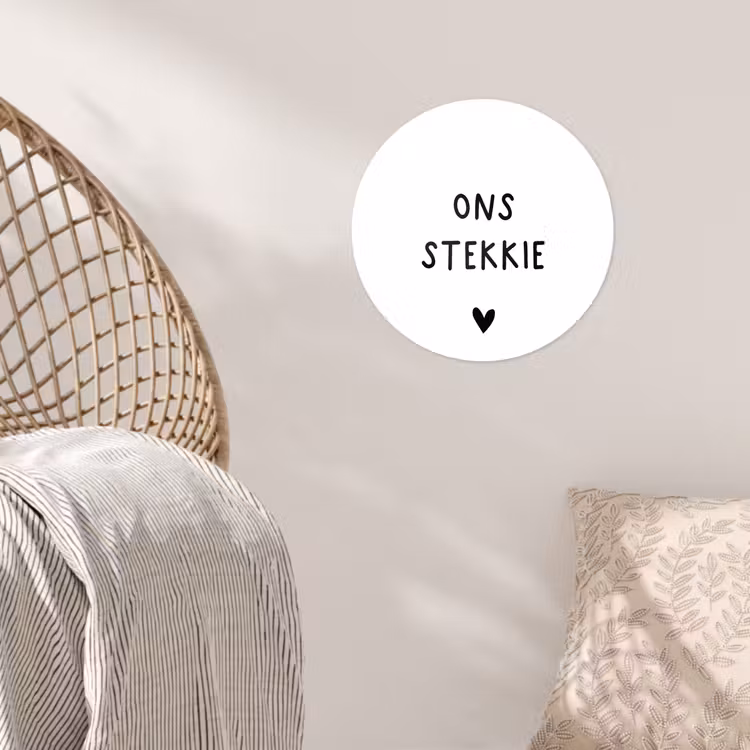 Ons stekkie - Spreuken - Quotes Wandcirkel behangsticker klein -sfeer4