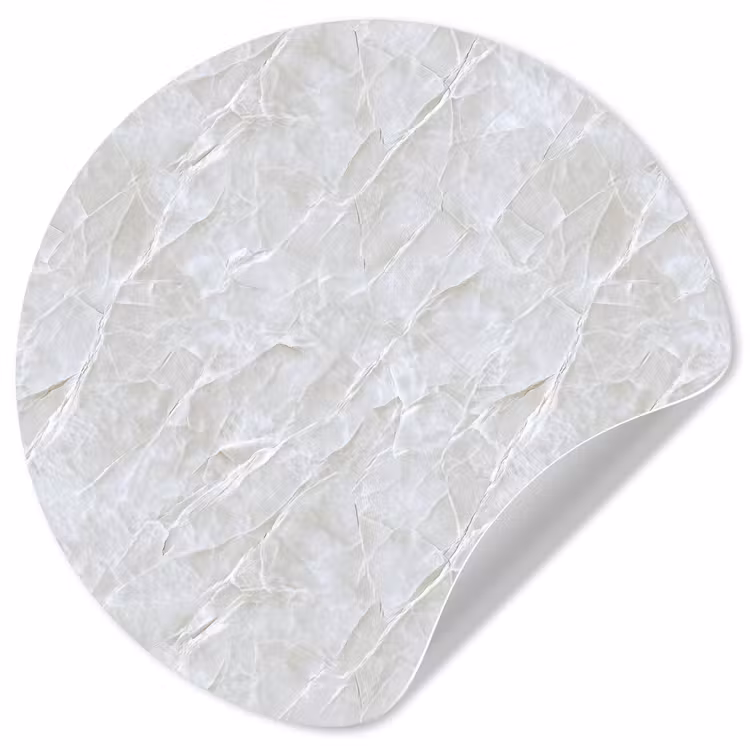 Oppervlakte - Textuur - Grijs Wandcirkel behangsticker klein 186 -3d