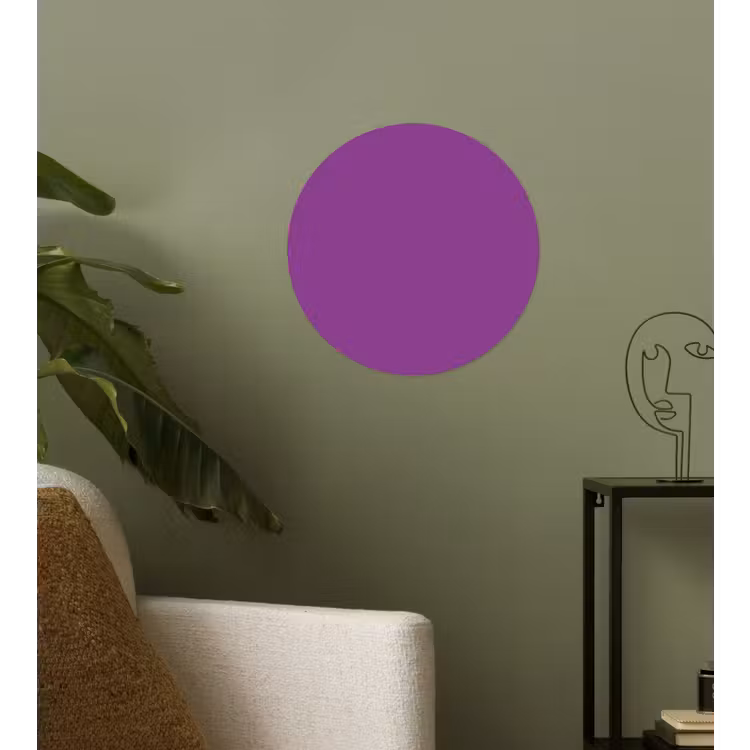 Paars - Kleuren - Effen Wandcirkel behangsticker klein 186 -sfeer2