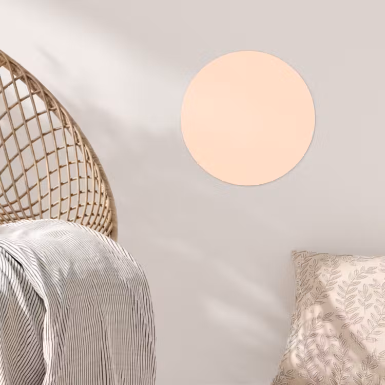 Pale - Peach - Nude Wandcirkel behangsticker klein 186 -sfeer4