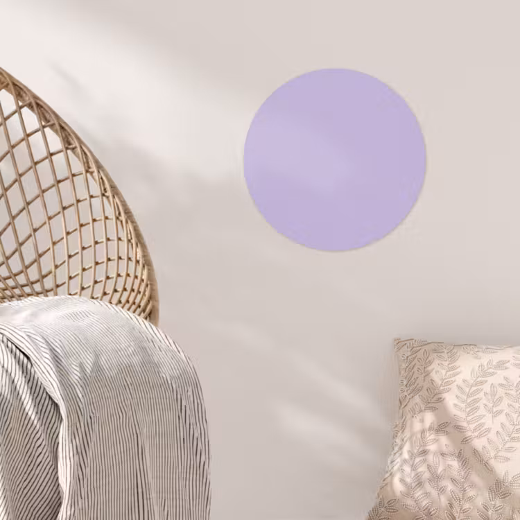 Pastel - Lilac - Paars Wandcirkel behangsticker klein 186 -sfeer4