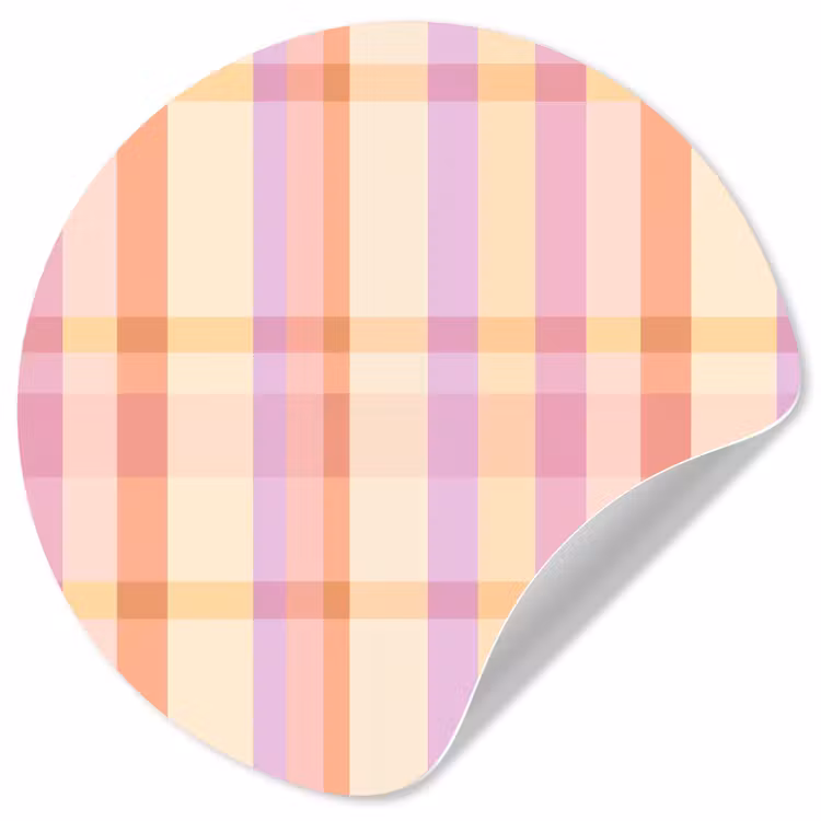 Pastel - uitpatroon - Geometrisch Wandcirkel behangsticker klein 186 -3d