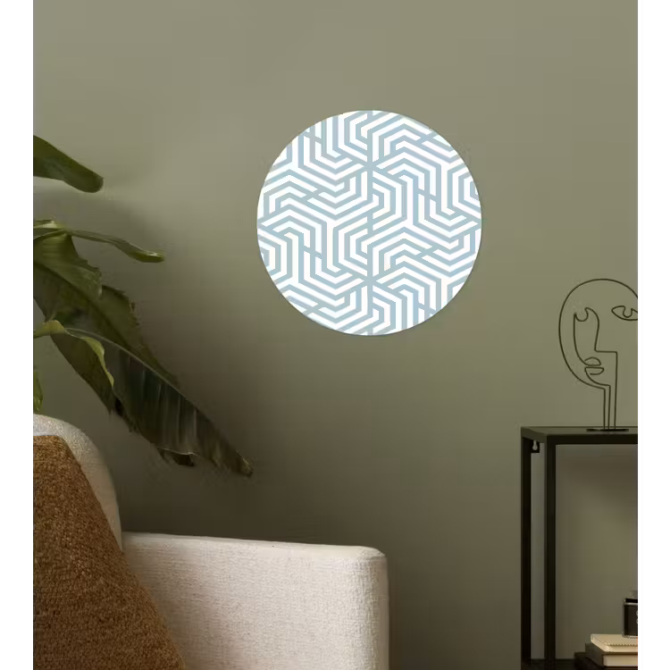Patronen - Abstract - Driehoek - Geometrie Wandcirkel behangsticker klein 186 -sfeer2