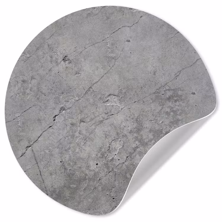 Patronen - Beton - Oud Wandcirkel behangsticker klein 186 -3d