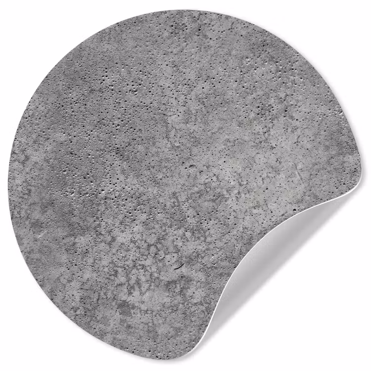 Patronen - Industrieel - Beton Wandcirkel behangsticker klein 186 -3d