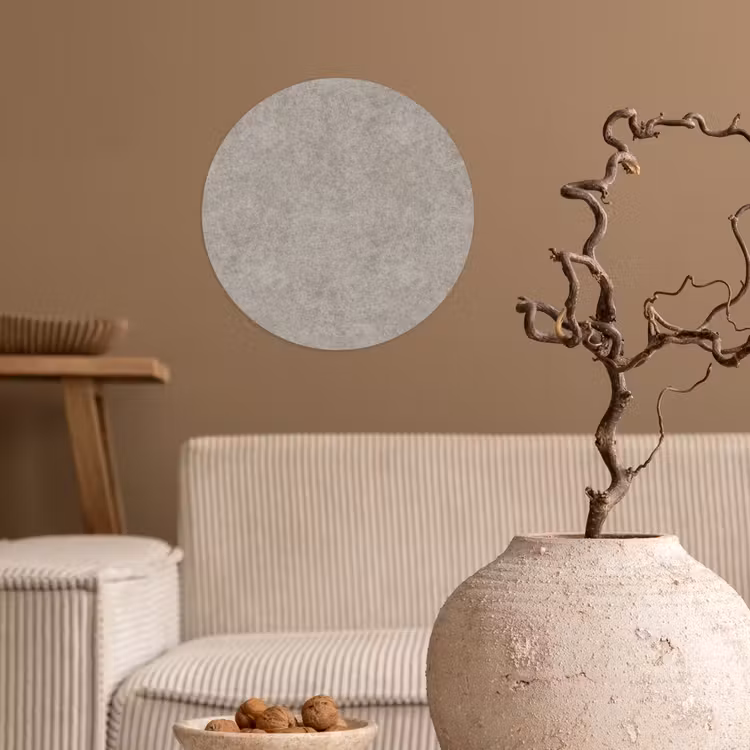 Patroon - Beton - Grijs Wandcirkel behangsticker klein 186 -sfeer1