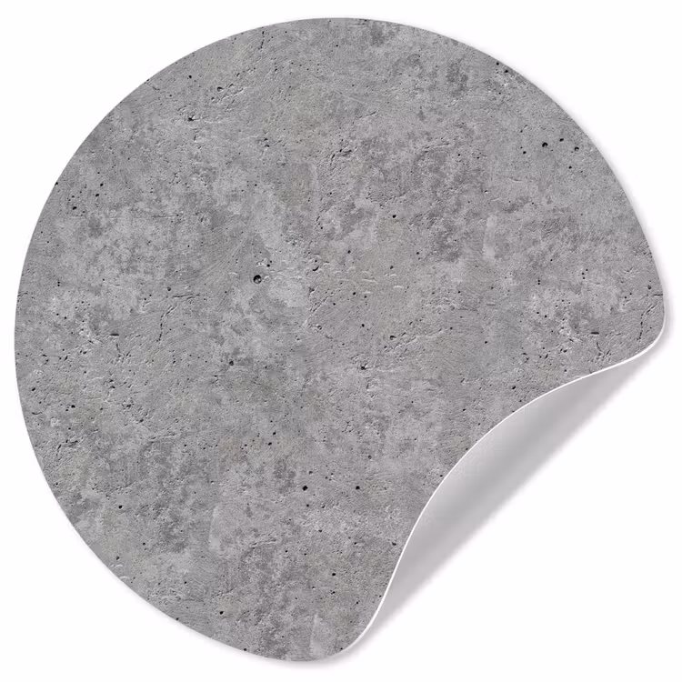 Patroon - Cement - Beton Wandcirkel behangsticker klein 186 -3d