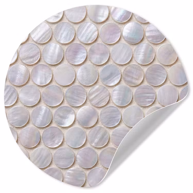 Patroon - Cirkels - Abstract - Modern - Wit Wandcirkel behangsticker klein -3d