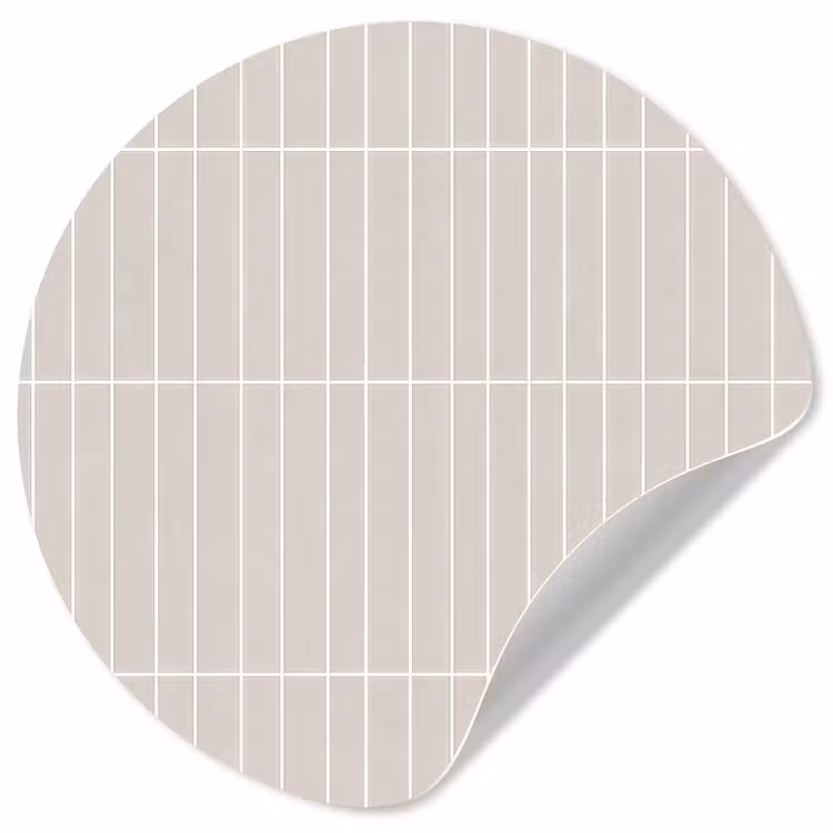 Patroon - Tegels - Zand Wandcirkel behangsticker klein 186 -3d
