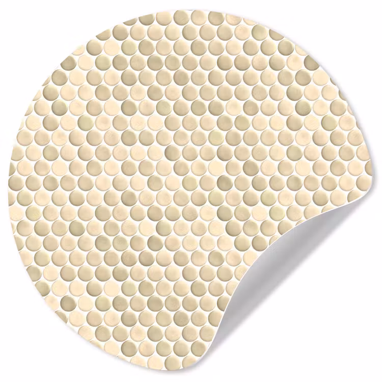 Penny - Mozaïek - Zand Wandcirkel behangsticker klein 186 -3d