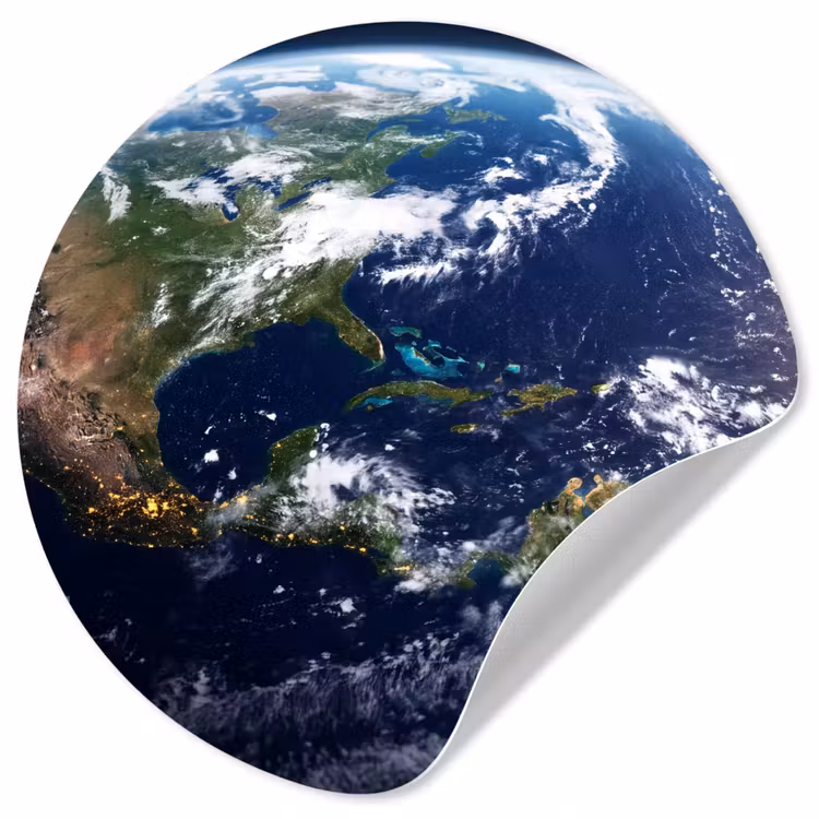 Behangcirkel - Planeet - Ruimte - Kosmos - Planeet - Ruimte - Kosmos Wandcirkel behangsticker klein