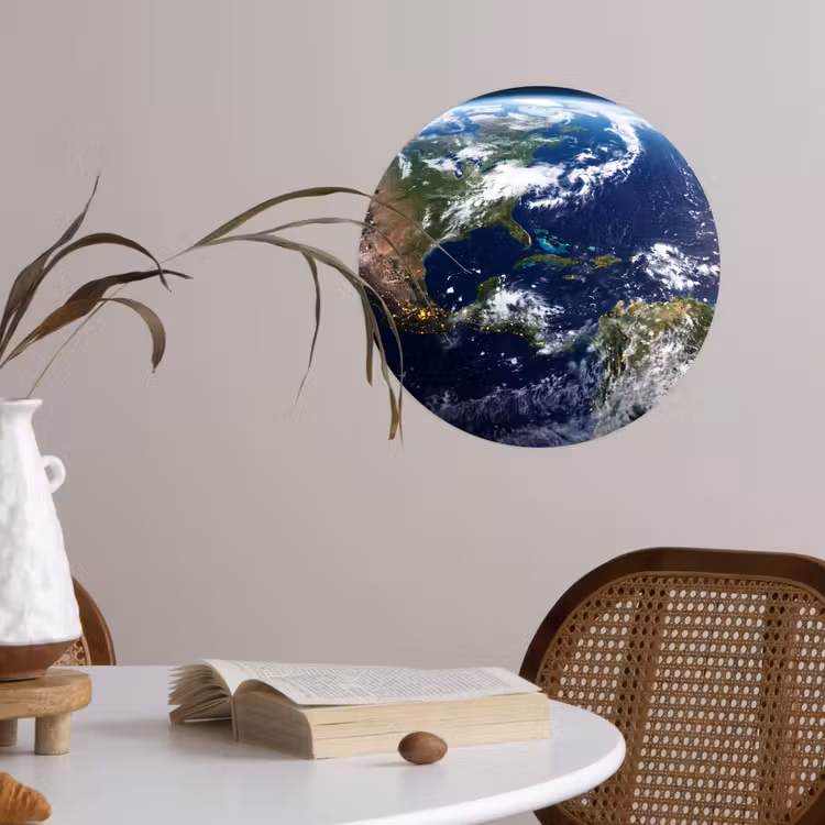 Behangcirkel - Planeet - Ruimte - Kosmos - Planeet - Ruimte - Kosmos Wandcirkel behangsticker klein