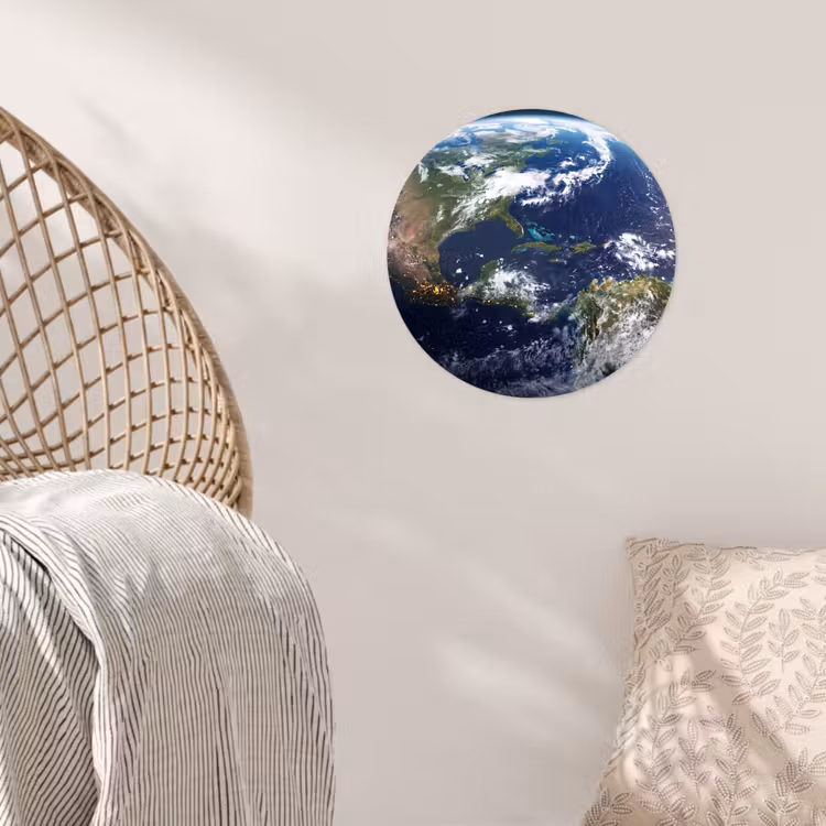 Behangcirkel - Planeet - Ruimte - Kosmos - Planeet - Ruimte - Kosmos Wandcirkel behangsticker klein