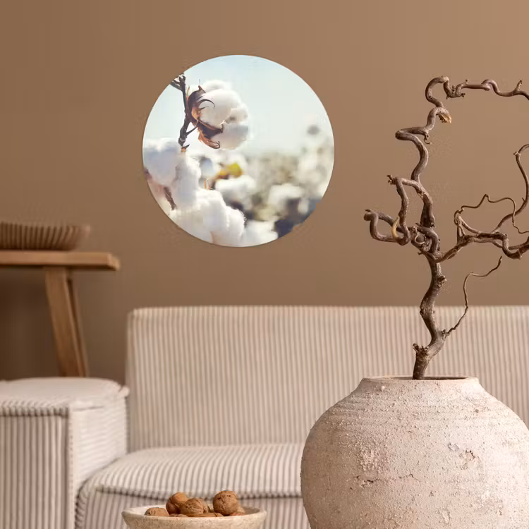 Planten - Bloem - Tak - Natuur Wandcirkel behangsticker klein -sfeer1