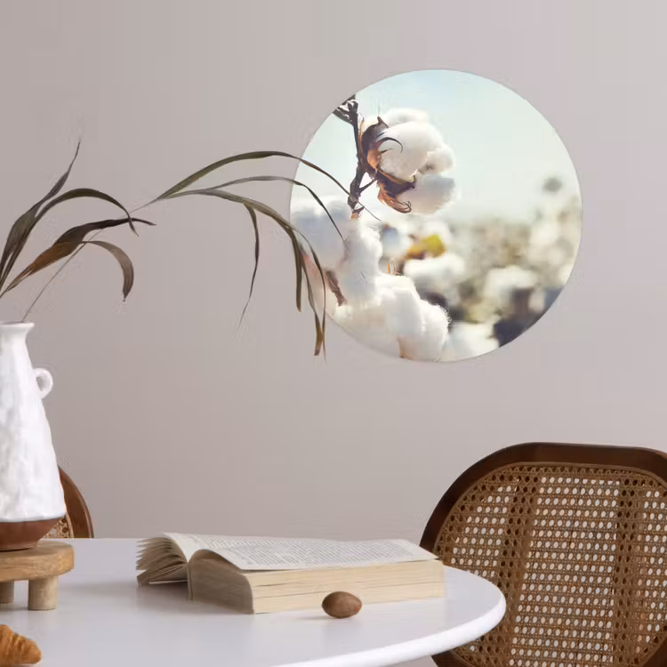 Planten - Bloem - Tak - Natuur Wandcirkel behangsticker klein -sfeer3