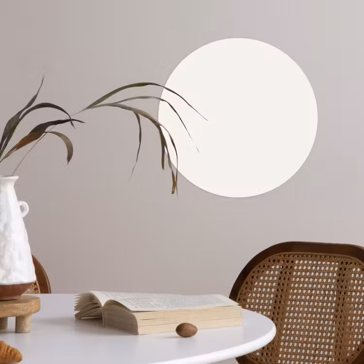 Pure - Alabaster - Wit Wandcirkel behangsticker klein 186 -sfeer3