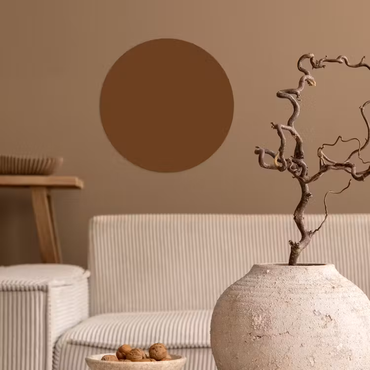 Rich - Espresso - Bruin Wandcirkel behangsticker klein 186 -sfeer1