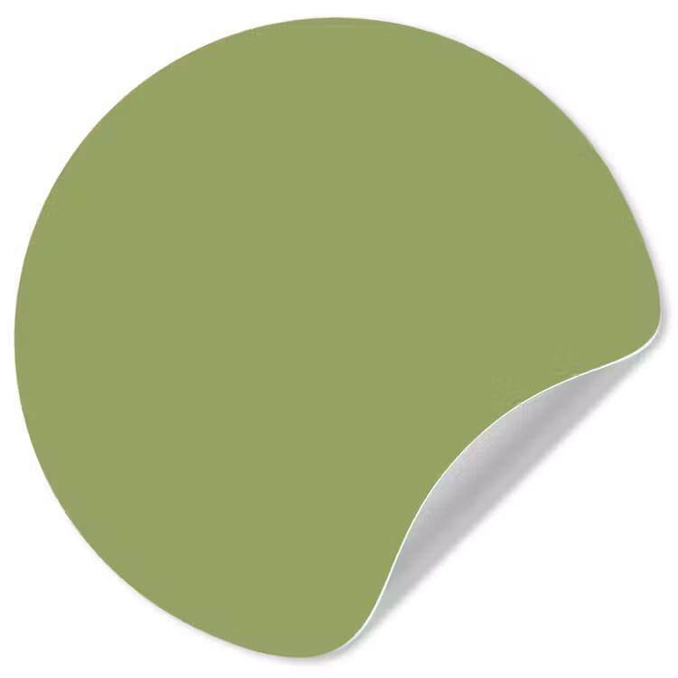 Sage - Green - Groen Wandcirkel behangsticker klein 186 -3d