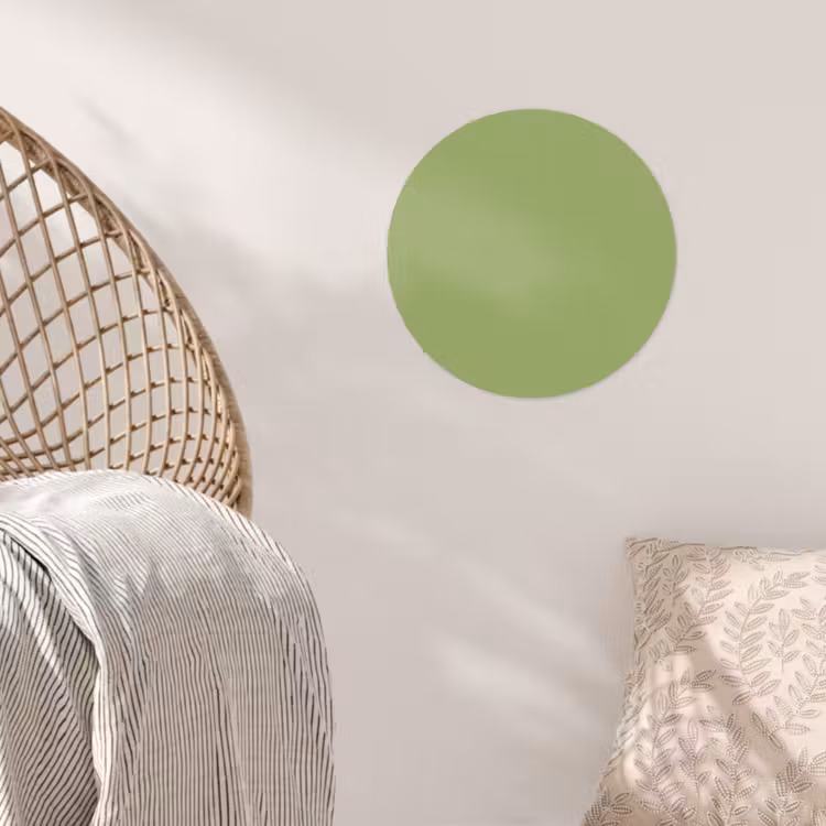Sage - Green - Groen Wandcirkel behangsticker klein 186 -sfeer4