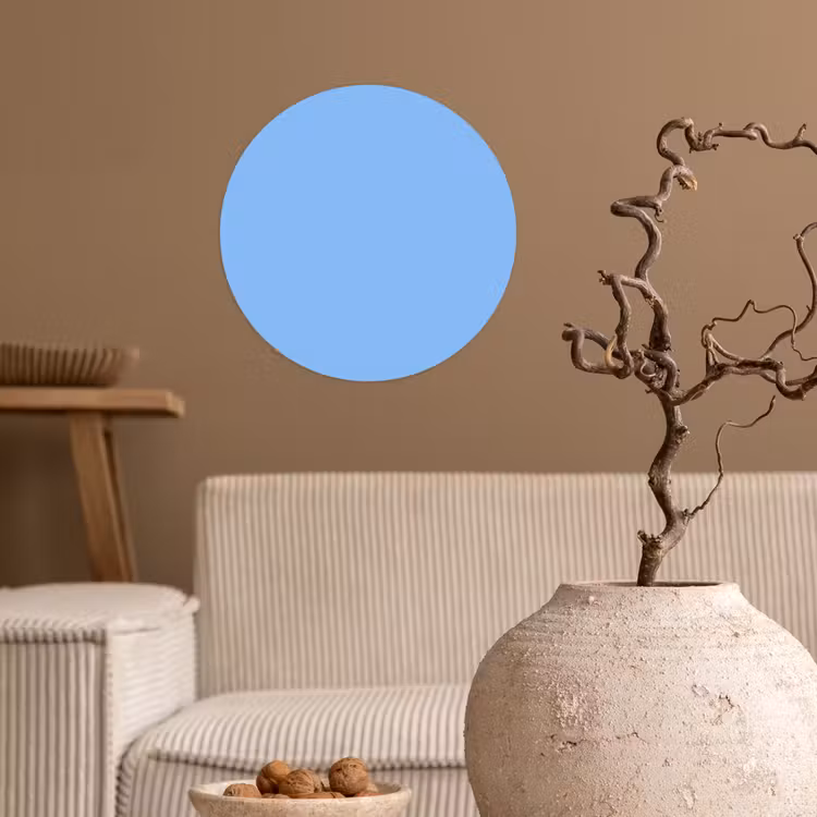 Sky - Glow - Blauw Wandcirkel behangsticker klein 186 -sfeer1