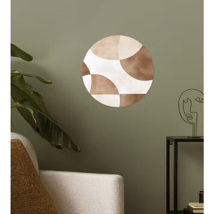 Snijdende cirkels - Overlappende vlakken Wandcirkel behangsticker klein -sfeer2
