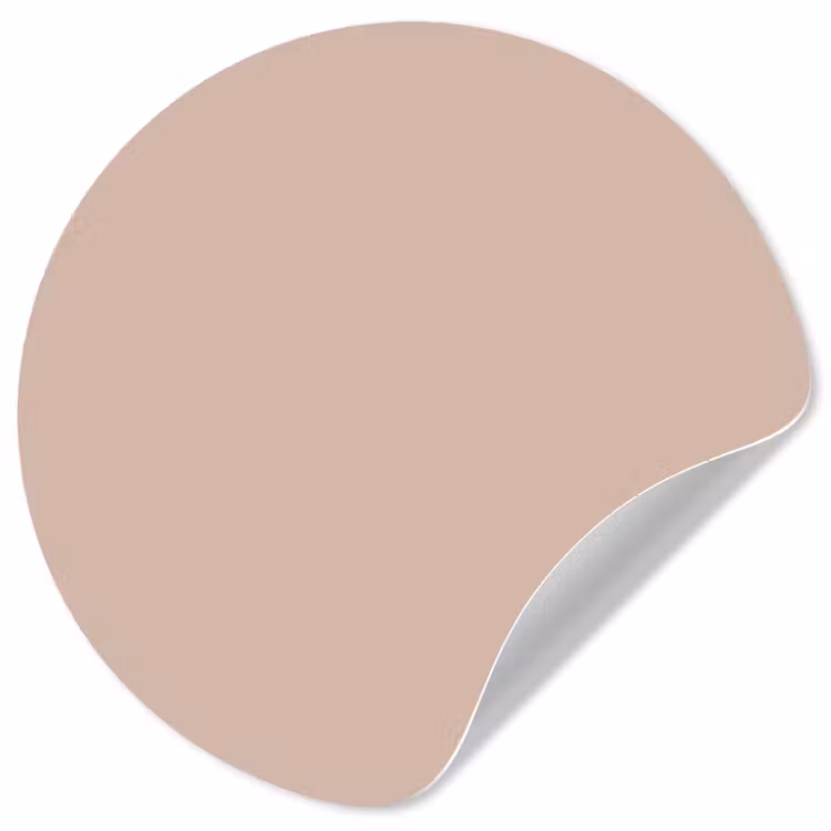 Soft - Clay - Nude Wandcirkel behangsticker klein 186 -3d