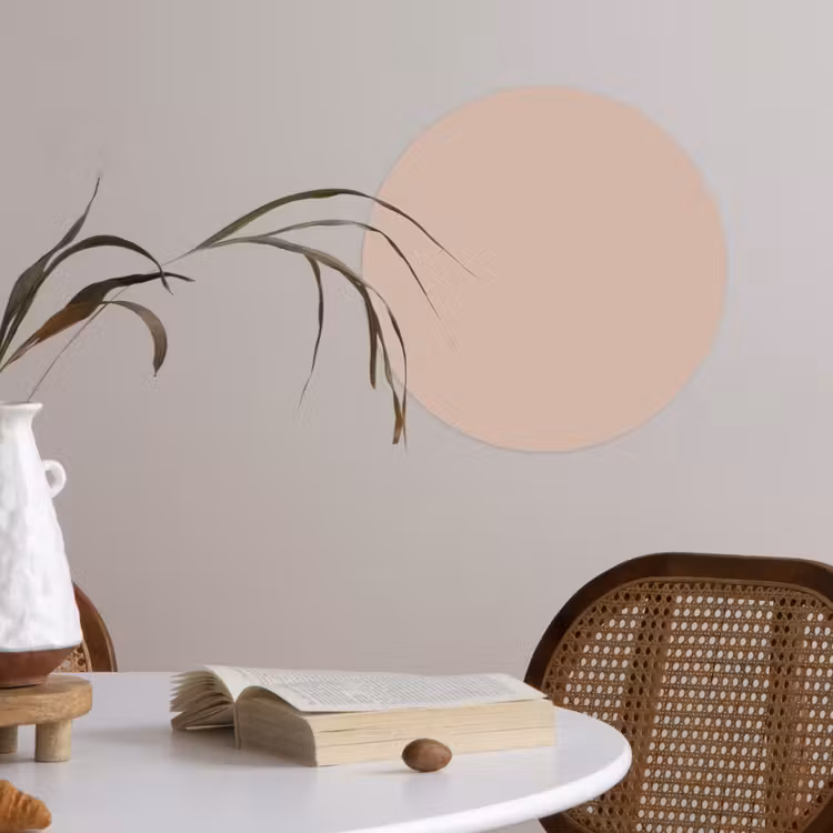 Soft - Clay - Nude Wandcirkel behangsticker klein 186 -sfeer3