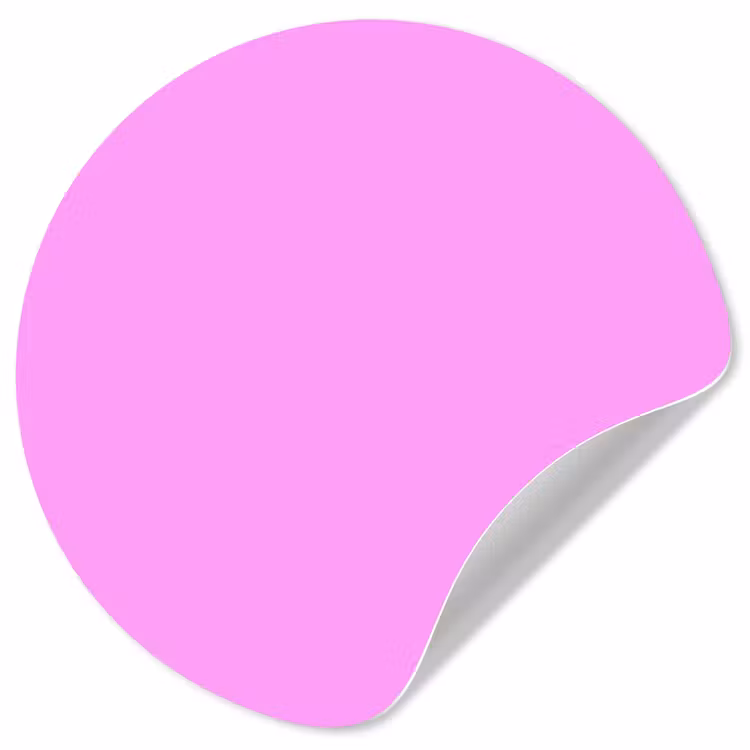 Soft - Lavender - Roze Wandcirkel behangsticker klein 186 -3d