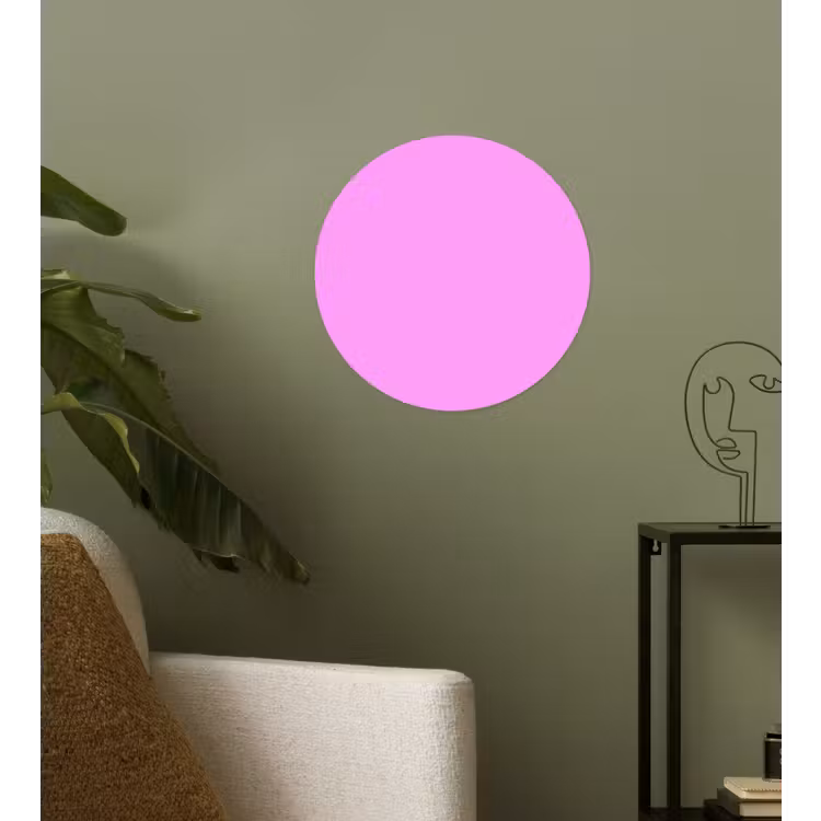 Soft - Lavender - Roze Wandcirkel behangsticker klein 186 -sfeer2