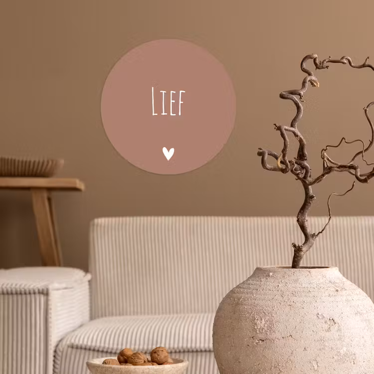 Spreuken - Lief - Quotes Wandcirkel behangsticker klein -sfeer1