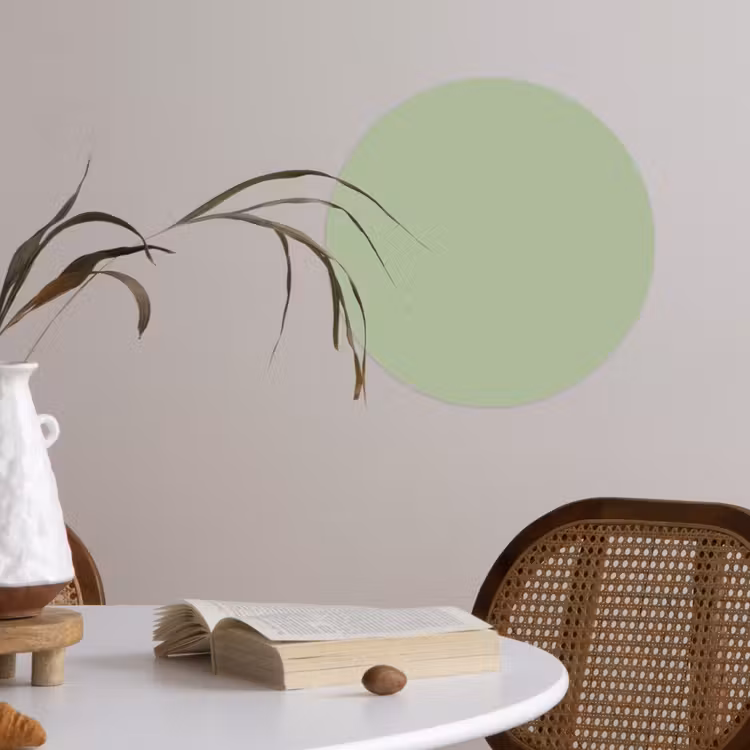 Spring - Sprint - Groen Wandcirkel behangsticker klein 186 -sfeer3
