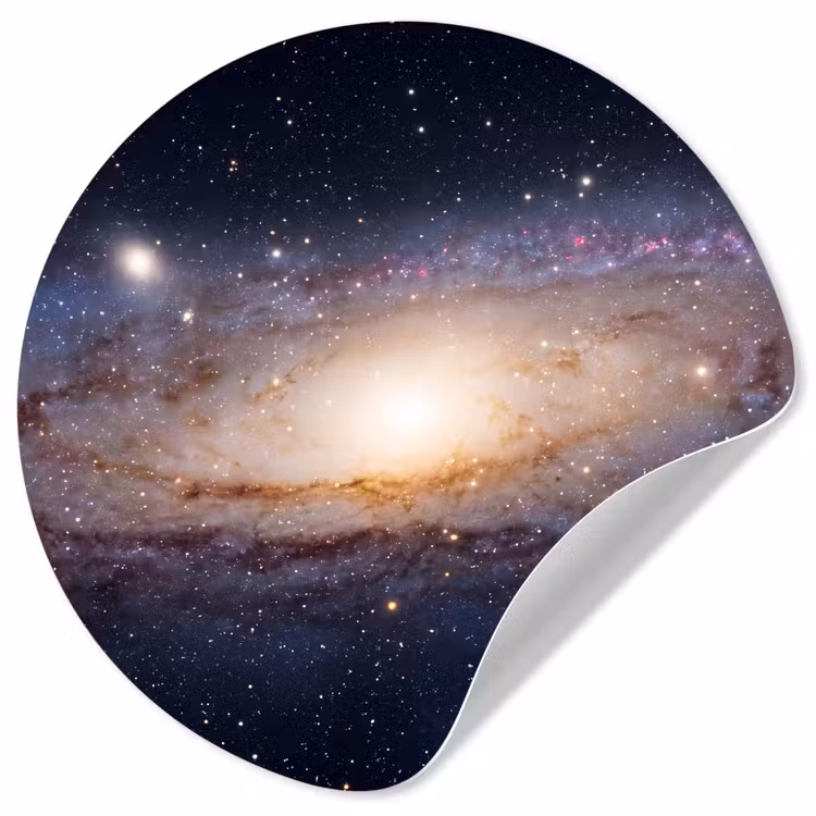 Behangcirkel - Sterrenstelsel - Ruimte - Kosmos - Sterrenstelsel - Ruimte - Kosmos Wandcirkel behangsticker klein