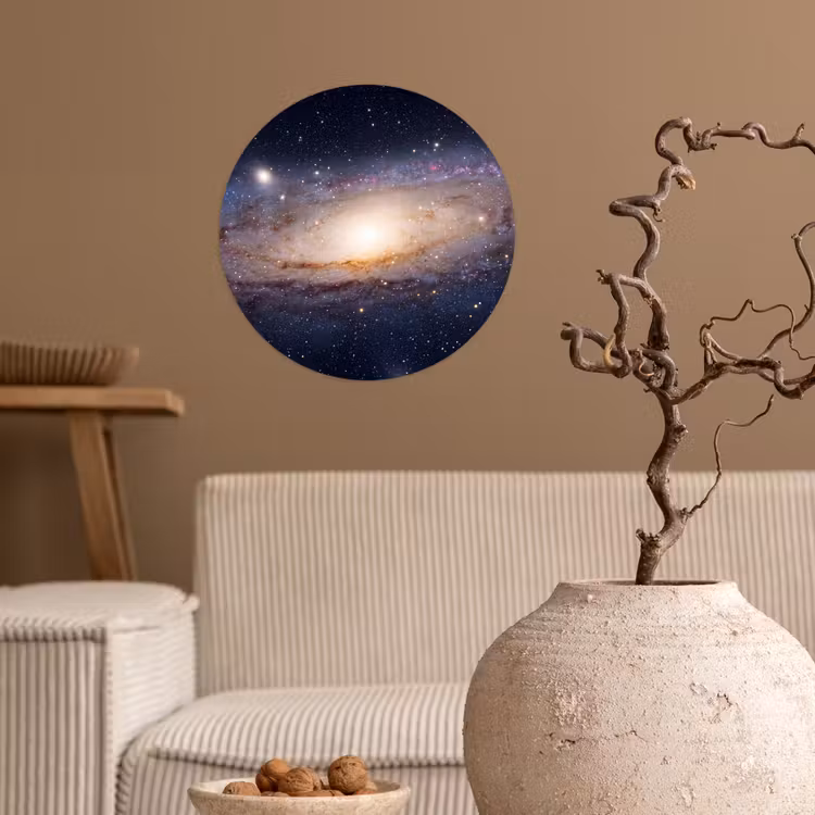 Behangcirkel - Sterrenstelsel - Ruimte - Kosmos - Sterrenstelsel - Ruimte - Kosmos Wandcirkel behangsticker klein