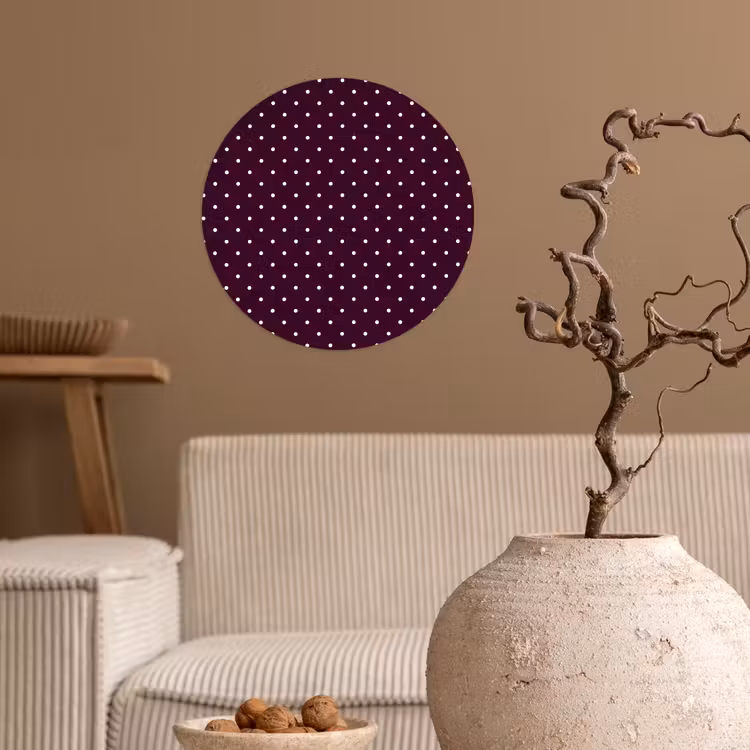 Stippen - Modern - Paars Wandcirkel behangsticker klein 186 -sfeer1