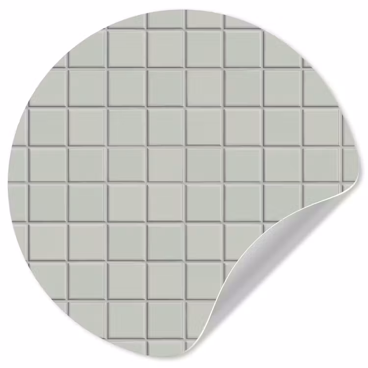 Tegel - Patroon - Lichtgroen Wandcirkel behangsticker klein 186 -3d