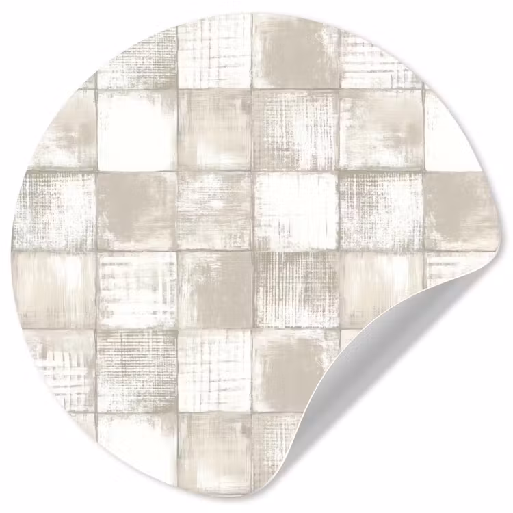 Tegel - Patroon - Verweerd Wandcirkel behangsticker klein 186 -3d