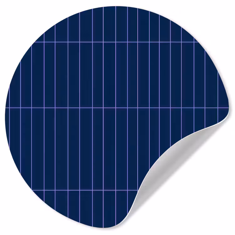 Tegels - Langwerpig - Blauw Wandcirkel behangsticker klein 186 -3d